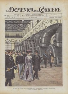 The Visit of the Sovereigns to the Largest Hydroelectric Plant in Europe, in Vizzola-Ticino